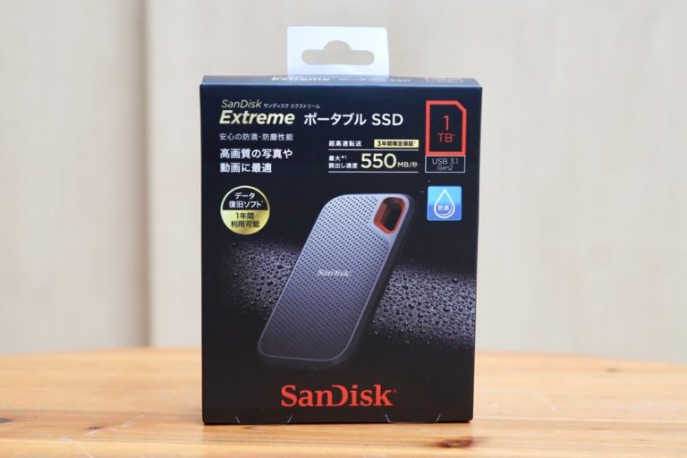 SanDisk Extreme ポータブルSSD 1TB｜外付けSSDの口コミレポート – sho-design